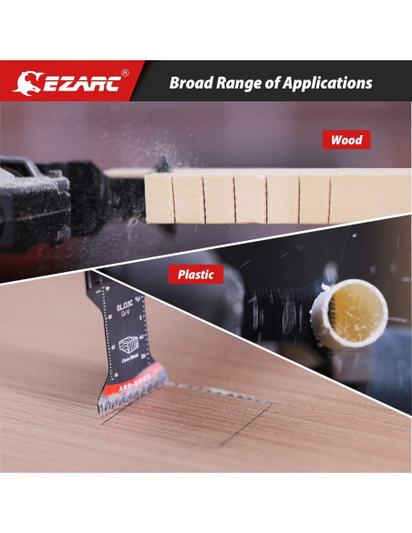 Hoja de Sierra Oscilante EZARC 5 PCS Dientes Japoneses