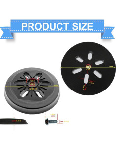 Pad de Lijado 15.24cm Poweka Compatible con Bosch 1250DEVS 2