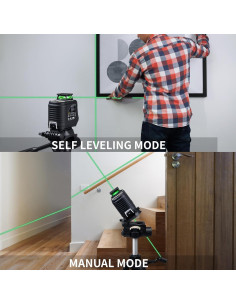 Nivel láser Firecore G30 con trípode y línea verde 360 2