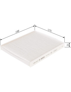Filtro de Cabina Bosch 1987435065 para BMW - Aire Limpio 2