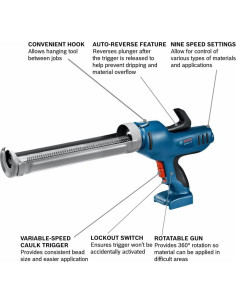 Pistola de Calafateo Bosch GCG18V-29 18V 29oz Sin Cable 2