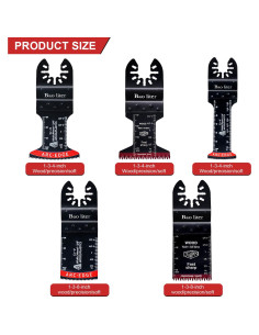 27 Piezas Hojas de Sierra Oscilante Bao Liter para Madera y Metal 2