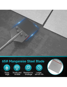 Cincel raspador de piso YOSIGHT 15.24 cm SDS-Max acero 2