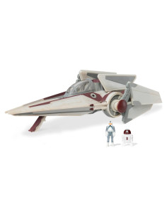 STAR WARS V-Wing Starfighter Jazwares 7,62 cm con Accesorios