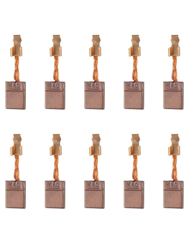 10 Piezas Repuesto Cepillo Carbón Makita CB-440 CB-448