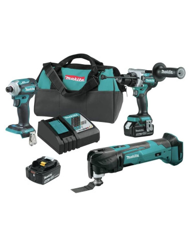 Makita XT288T 18V LXT Herramienta Multiuso Oscilante y Taladro