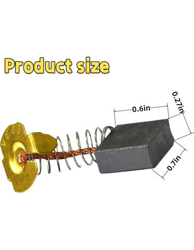 Cepillos de Carbón TUAIC CB204 para Makita 1.6x1.8 cm