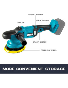 Pulidora de Coche NICHILAS LMS-MTPGJ 6 Velocidades 150mm 2