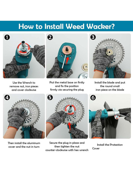 Desmalezadora Inalámbrica Vokoroad 3-en-1 19.8 cm