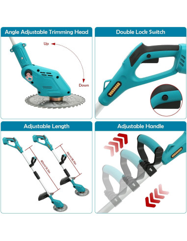 Desmalezadora Inalámbrica Vokoroad 3-en-1 19.8 cm