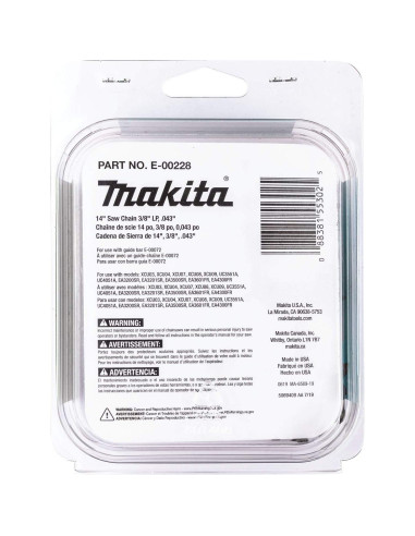 Cadena de sierra Makita E-00228 35,56 cm 3/8 LP .043