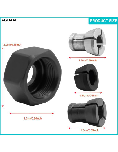 Coletor de Repuesto Makita 763637-1 para Router 6.35mm