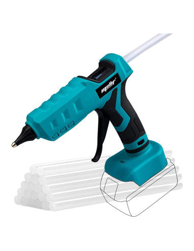 Pistola de Pegamento Inalámbrica Eastyle 100W 18V con 20 Barras