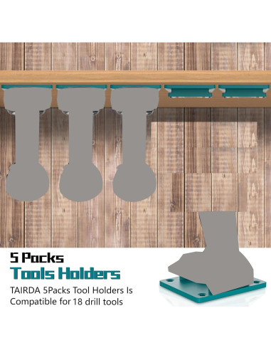 10 Soportes para Baterías y Herramientas Makita 18V