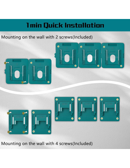 10 Soportes para Baterías y Herramientas Makita 18V