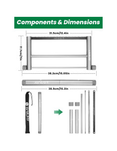 Sierra de Mano Plegable BIBURY 31.5 cm con 2 Hojas 2