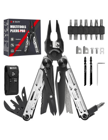 Multiherramienta BIBURY 31 en 1 Plegable con Accesorios