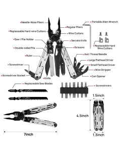 Multiherramienta BIBURY 31 en 1 Plegable con Accesorios 2