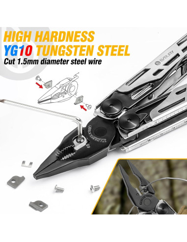 Multiherramienta BIBURY 31 en 1 Plegable con Accesorios