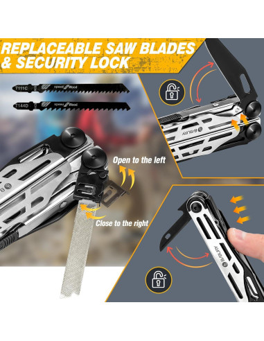 Multiherramienta BIBURY 31 en 1 Plegable con Accesorios