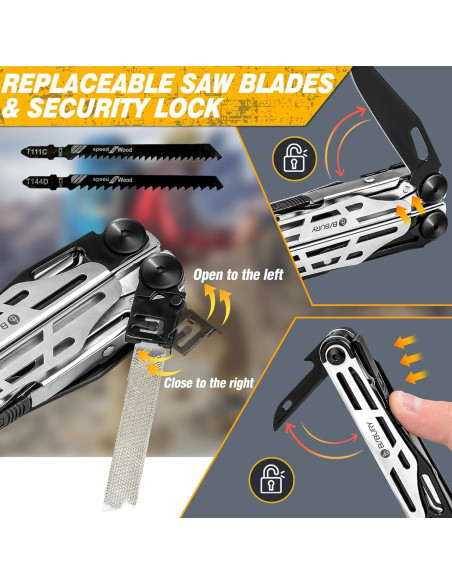 Multiherramienta BIBURY 31 en 1 Plegable con Accesorios