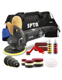 Pulidor Eléctrico SPTA 180mm Rotativo con Accesorios
