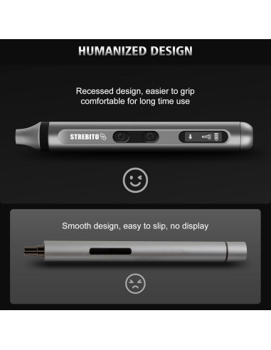 Destornillador Eléctrico STREBITO 42 en 1 Precisión Compacto
