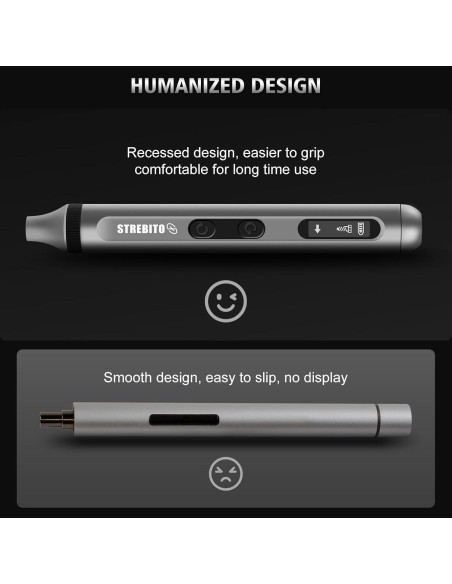 Destornillador Eléctrico STREBITO 42 en 1 Precisión Compacto