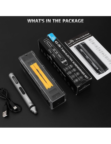 Destornillador Eléctrico STREBITO 42 en 1 Precisión Compacto