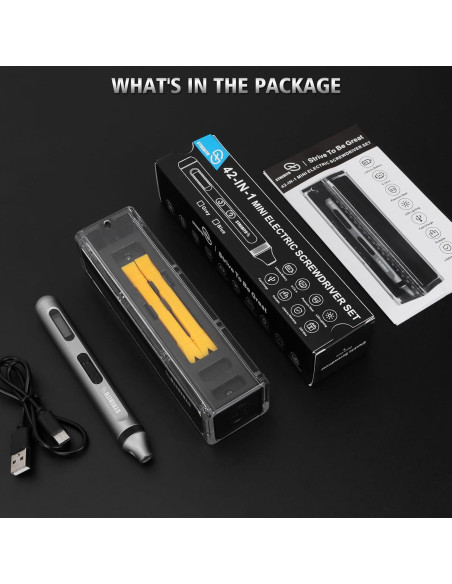 Destornillador Eléctrico STREBITO 42 en 1 Precisión Compacto