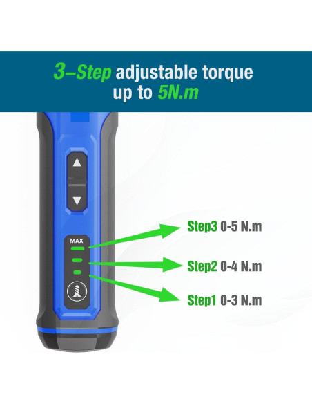 Destornillador Eléctrico Inalámbrico Mini Hyperpower 4V 5Nm