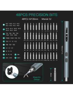 Destornillador Eléctrico ORIA 52 en 1 Mini Inalámbrico 2
