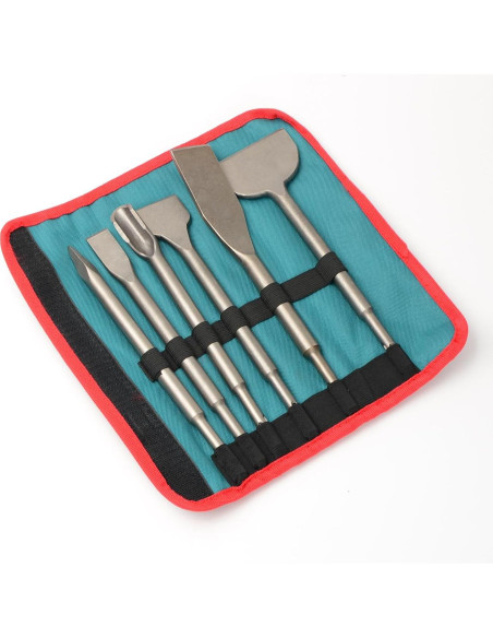 Juego de 6 Cinceles SDS-Plus YOSIGHT para Martillo Rotativo