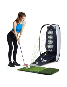 Red de Práctica de Golf Wosofe con 2 Objetivos y Mat