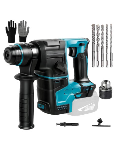 Taladro de Martillo Inalámbrico Tshiwort 20V SDS-Plus 1400 rpm