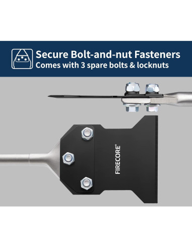 Rascador de Piso Firecore 4x10 cm con Tornillos de Repuesto