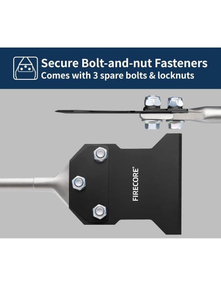 Rascador de Piso Firecore 4x10 cm con Tornillos de Repuesto