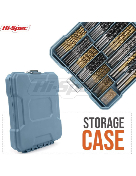 Juego de Brocas Hi-Spec 130pc 11 Tamaños 1.59mm a 9.53mm