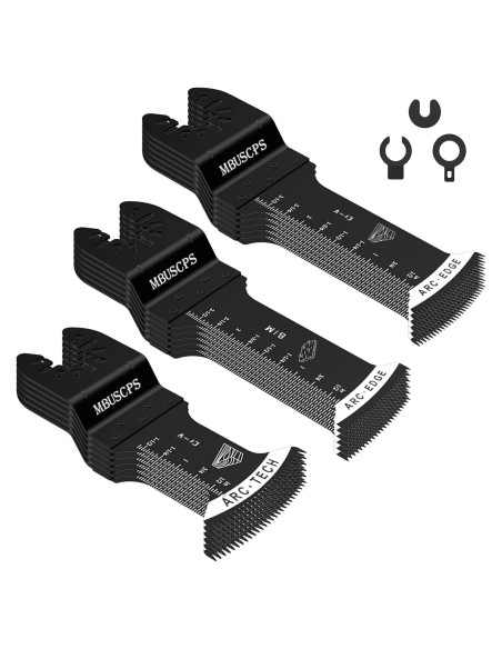 Juego de 18 Hojas de Sierra Oscilante MBUSCPS 12,07 cm