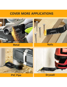 20 Cuchillas Oscilantes Dbsawmxn para Metal y Madera 2