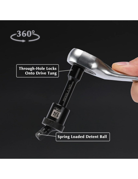 Juego de Enchufes de Impacto EMENTOL 55 Piezas 1/4"