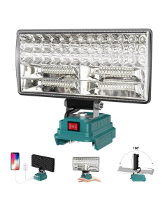 Luz de trabajo LED DEMIMA 20V 5400 lúmenes ajustable