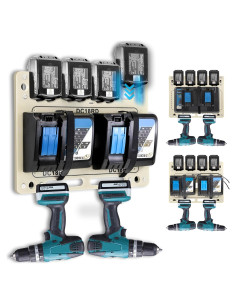 Soporte de pared FETESNICE para baterías Makita 18V
