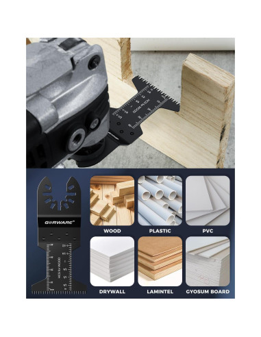 Hojas de Multiherramienta GORWARE 60PCS Dientes Japoneses