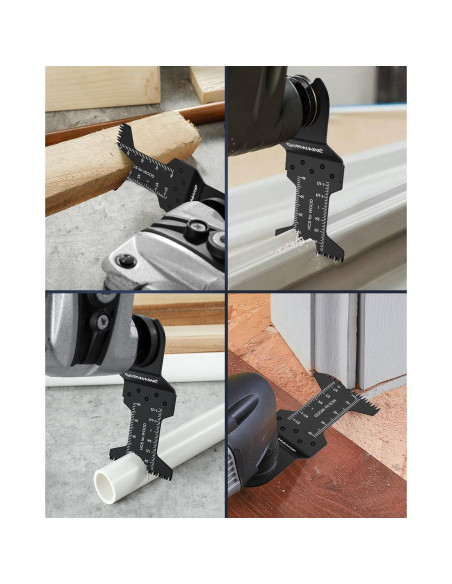 Hojas de Multiherramienta GORWARE 60PCS Dientes Japoneses