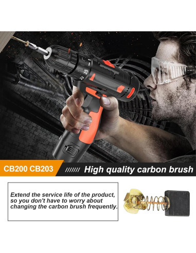 8 Piezas Cepillo de Carbono Popbee para Makita CB203