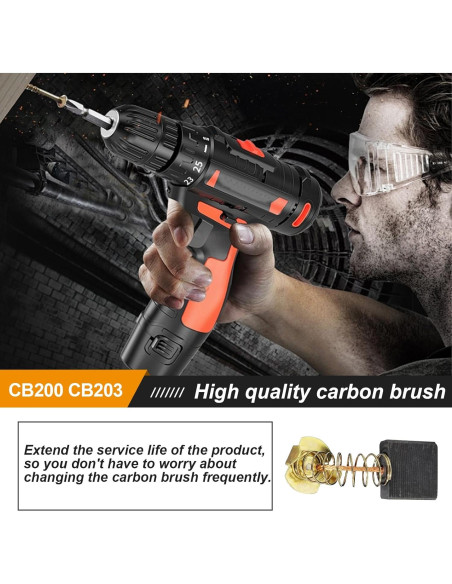 8 Piezas Cepillo de Carbono Popbee para Makita CB203