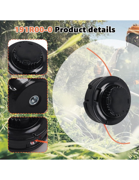 Cabezal de Desmalezadora Aomitop 191R00-0 Carga Rápida M10