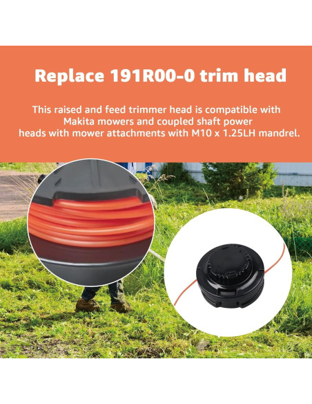 Cabezal de Desmalezadora Aomitop 191R00-0 Carga Rápida M10