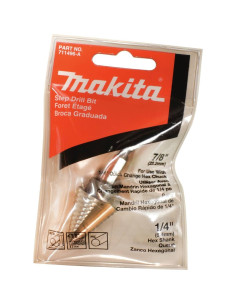 Broca Escalonada Makita 711496-A Acero 22 mm Hexagonal 2